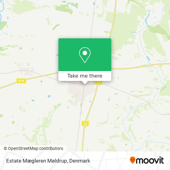 Estate Mægleren Møldrup map