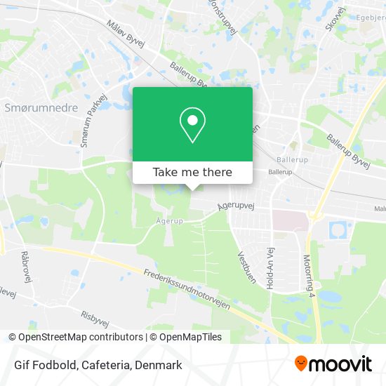 Gif Fodbold, Cafeteria map