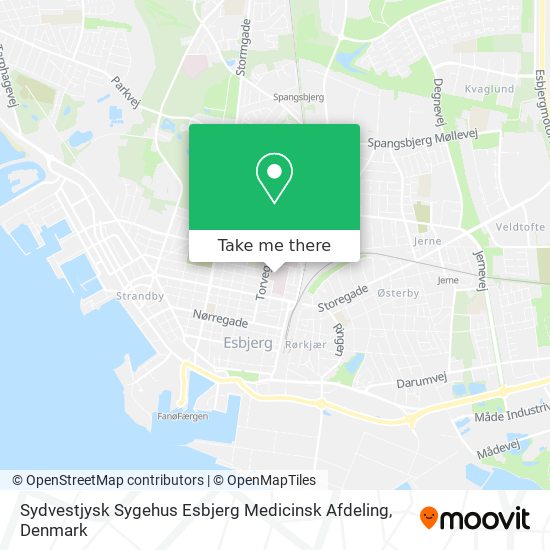 Sydvestjysk Sygehus Esbjerg Medicinsk Afdeling map