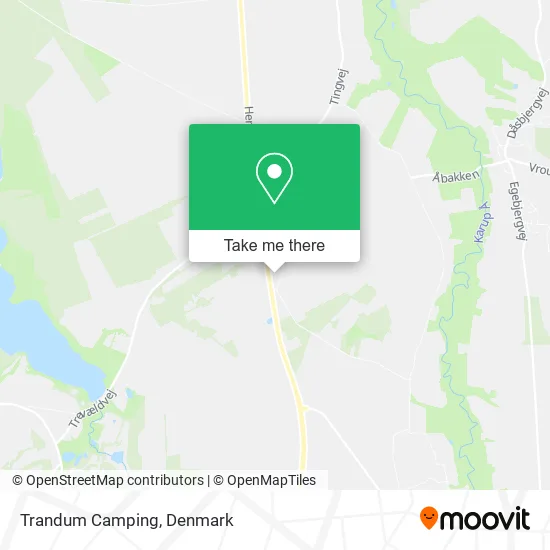 Trandum Camping map