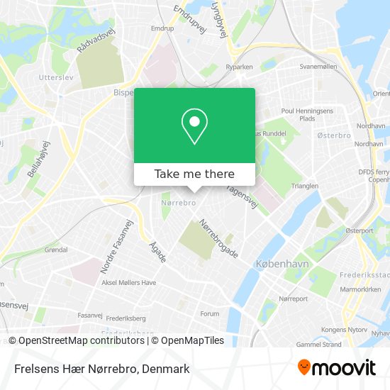 Frelsens Hær Nørrebro map