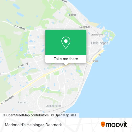 Mcdonald's Helsingør map