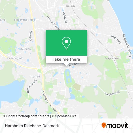 Hørsholm Ridebane map