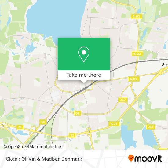 Skänk Øl, Vin & Madbar map