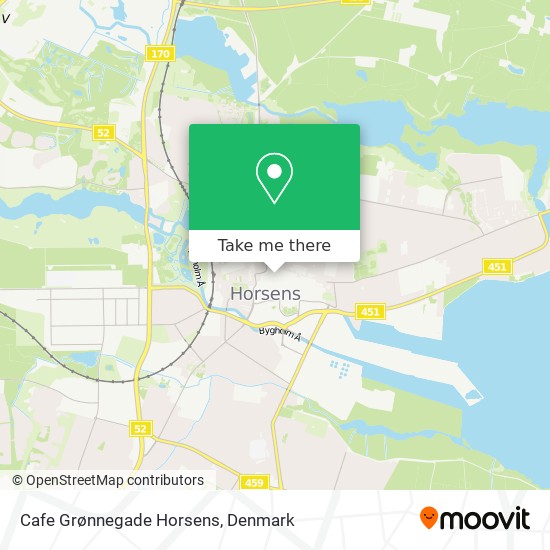 Cafe Grønnegade Horsens map