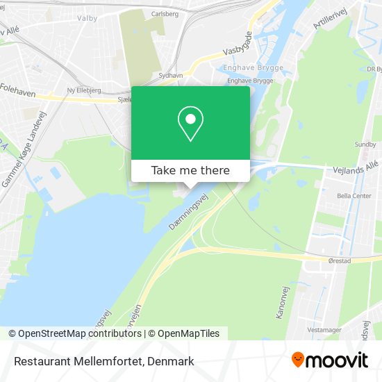 Restaurant Mellemfortet map