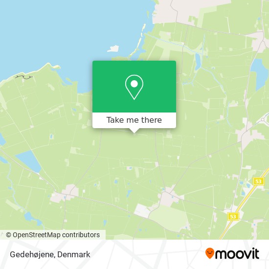 Gedehøjene map