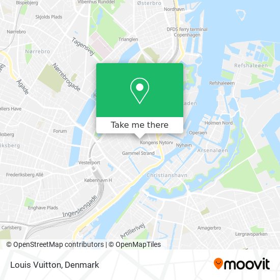 How to get to Louis Vuitton in København by Bus, Train or Metro?