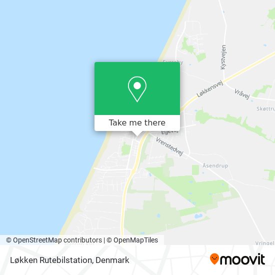 Løkken Rutebilstation map