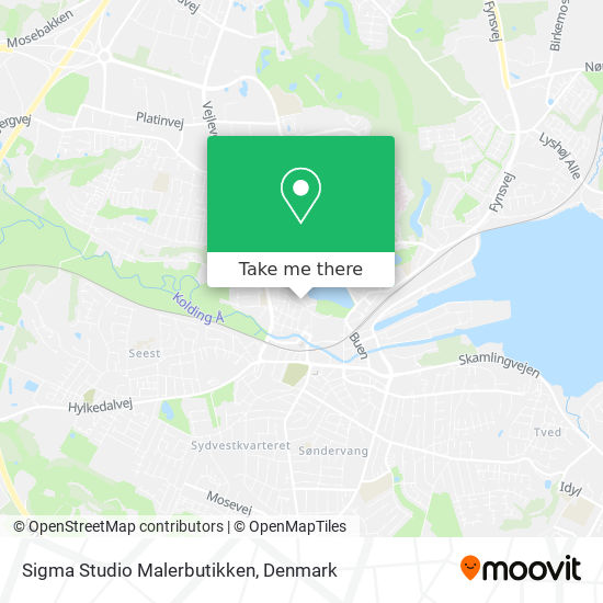 Sigma Studio Malerbutikken map
