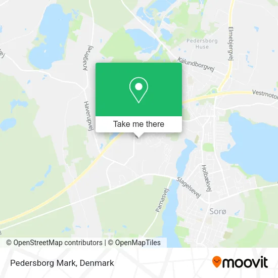 Pedersborg Mark map