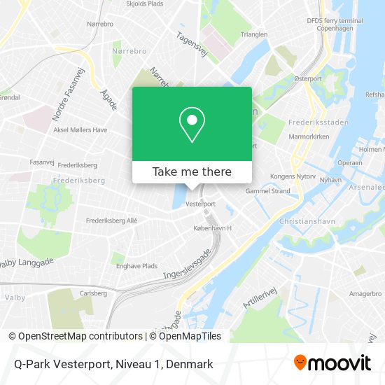 Q-Park Vesterport, Niveau 1 map