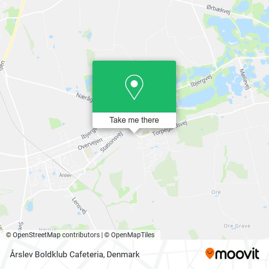 Årslev Boldklub Cafeteria map