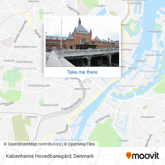 Københavns Hovedbanegård map