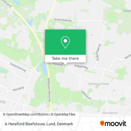 A Hereford Beefstouw, Lund map