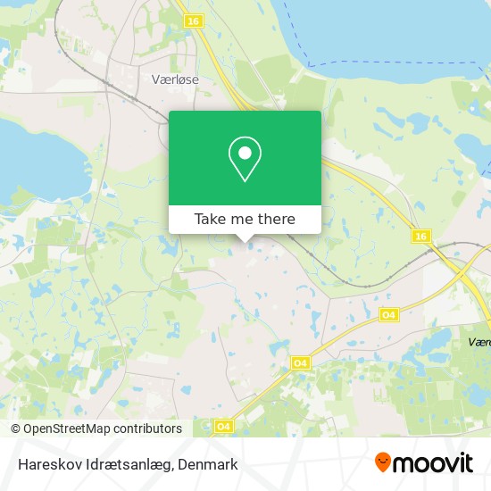Hareskov Idrætsanlæg map