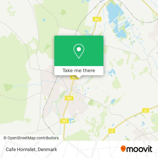 Cafe Hornslet map