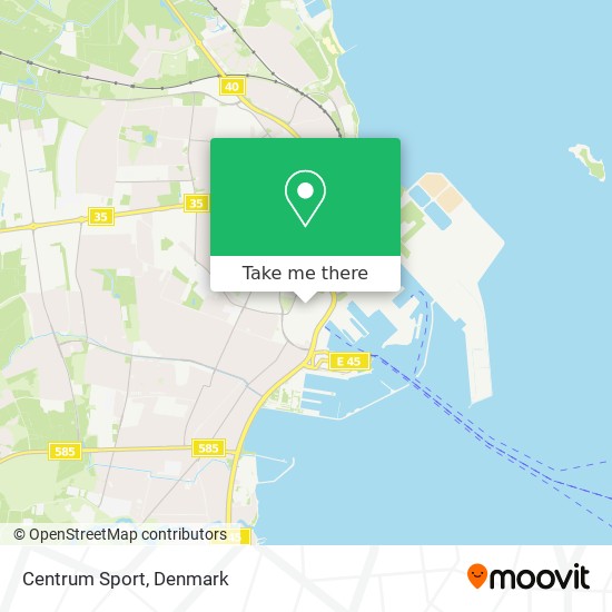 Centrum Sport map