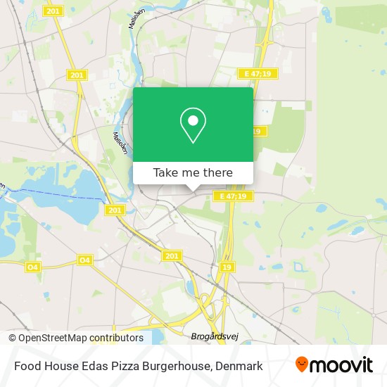 Food House Edas Pizza Burgerhouse map