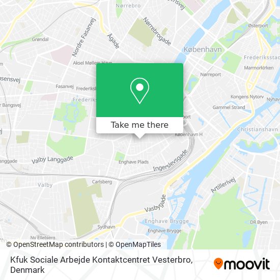 Kfuk Sociale Arbejde Kontaktcentret Vesterbro map