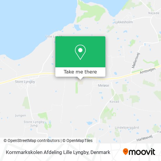 Kornmarkskolen Afdeling Lille Lyngby map