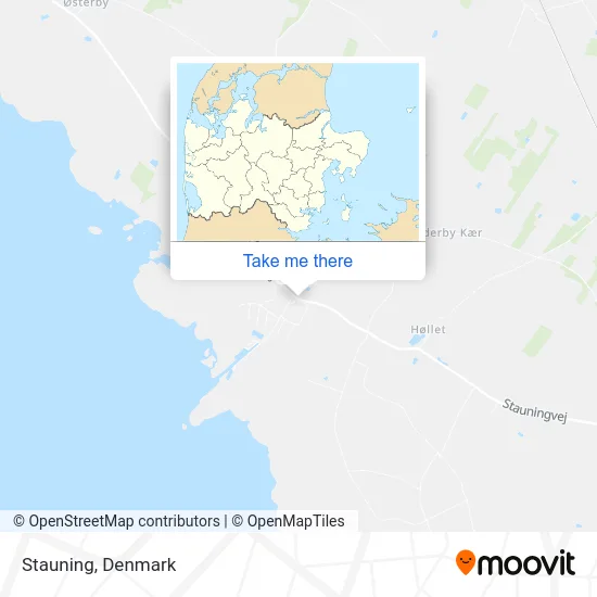 Stauning map