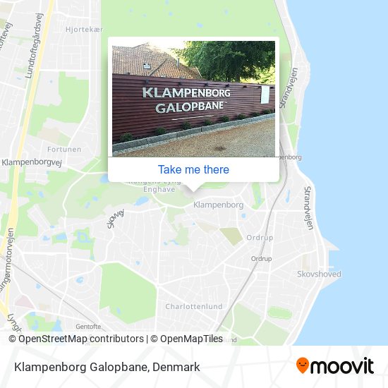 Klampenborg Galopbane map