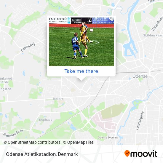 Odense Atletikstadion map