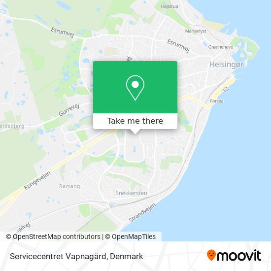 Servicecentret Vapnagård map