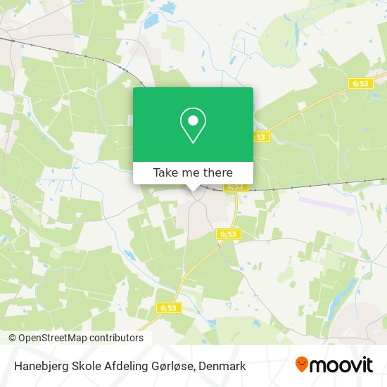 Hanebjerg Skole Afdeling Gørløse map