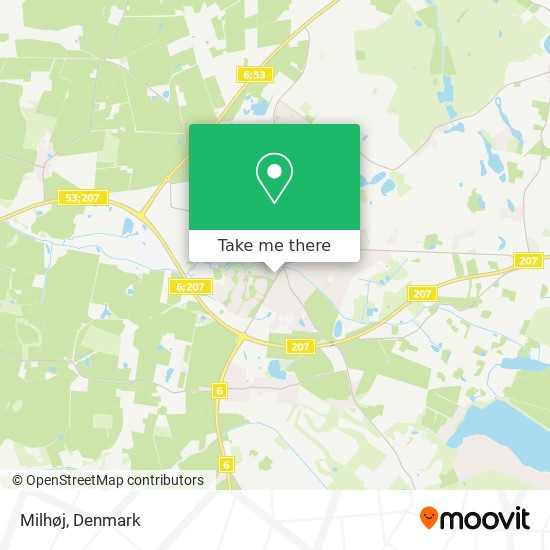 Milhøj map