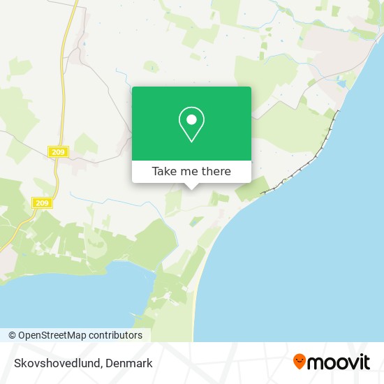Skovshovedlund map