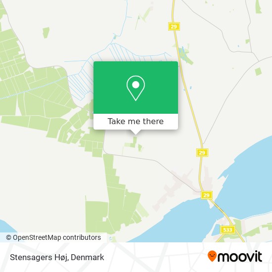 Stensagers Høj map