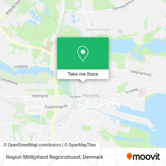 Region Midtjylland Regionshuset map