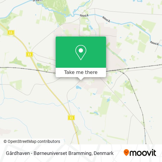 Gårdhaven - Børneuniverset Bramming map