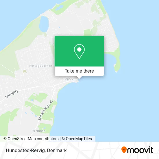 Hundested-Rørvig map