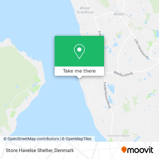 Store Havelse Shelter map