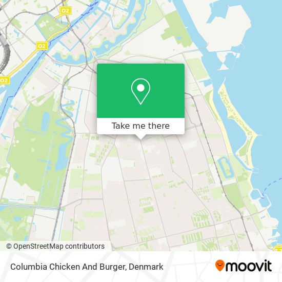 Columbia Chicken And Burger map