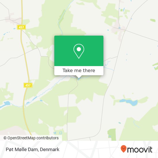 Pøt Mølle Dam map