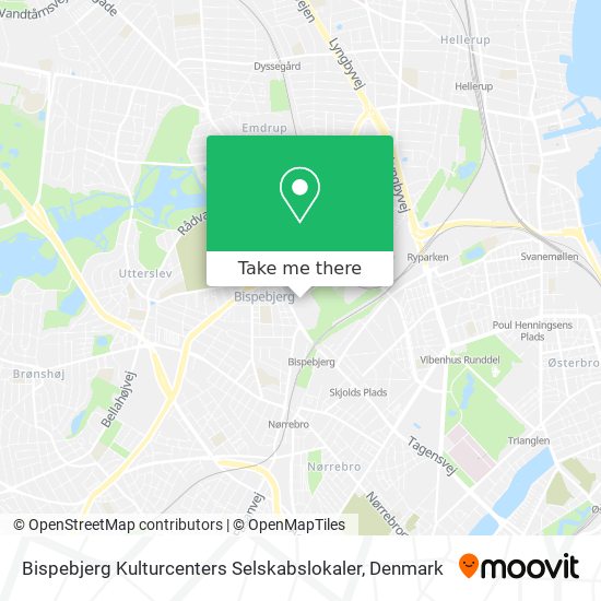 Bispebjerg Kulturcenters Selskabslokaler map