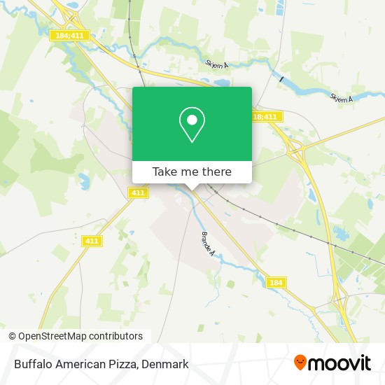 How to to Pizza in Ikast-Brande by Bus or Train