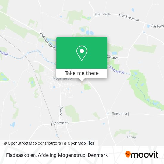 Fladsåskolen, Afdeling Mogenstrup map