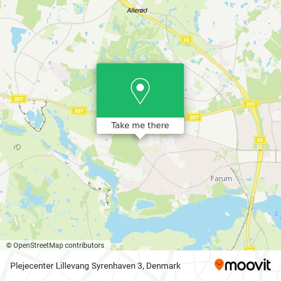 Plejecenter Lillevang Syrenhaven 3 map