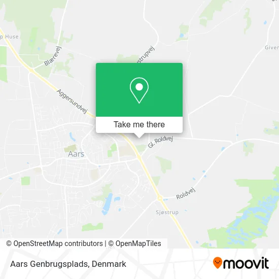 Aars Genbrugsplads map