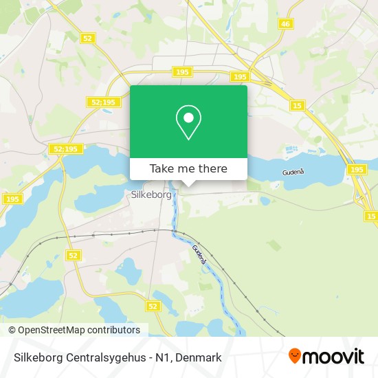 Silkeborg Centralsygehus - N1 map