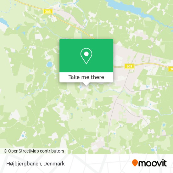 Højbjergbanen map