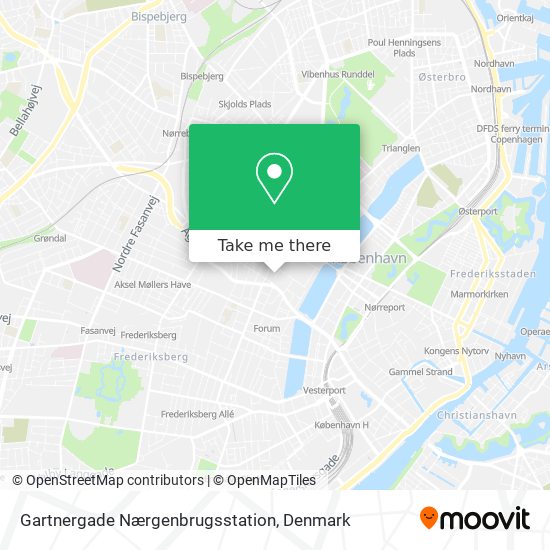 Gartnergade Nærgenbrugsstation map