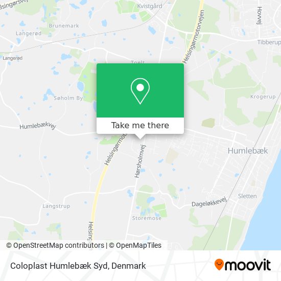 Coloplast Humlebæk Syd map