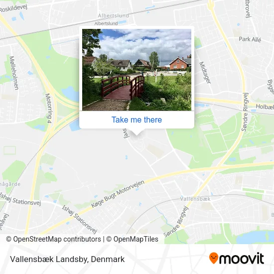 Vallensbæk Landsby map