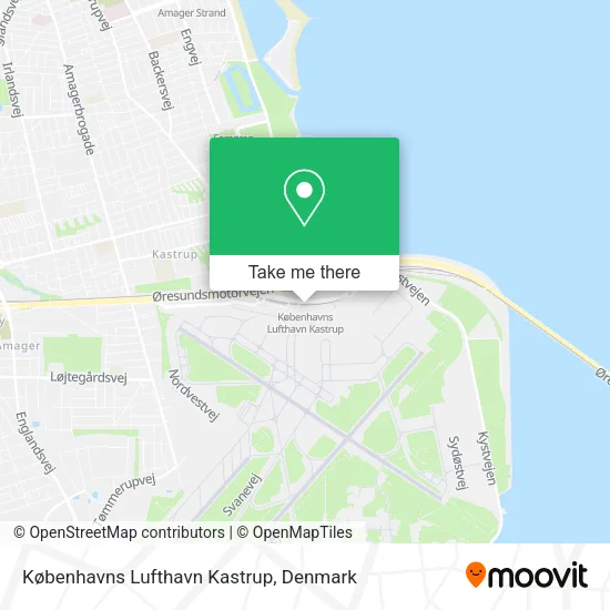 Københavns Lufthavn Kastrup map